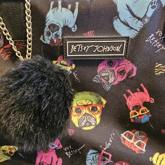 Betsey Johnson Multicolor Pug Tote - Picture 3 of 5
